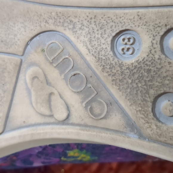 CLOUD* Aika Fidelia Blue sneaker side zip front lace soft footbed size 38 rubber - Picture 11 of 11